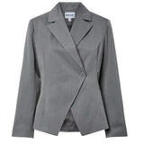PIECES Pieces dam kavaj PCFALKA Blazer Grey pinstripe