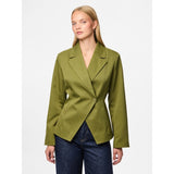 PIECES Pieces dam kavaj PCFALKA Blazer Sphagnum Stripes