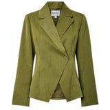 PIECES Pieces dam kavaj PCFALKA Blazer Sphagnum Stripes