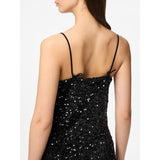 PIECES Pieces dam klänning PCKAM Dress Black Black sequins