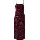 PIECES Pieces dam klänning PCKAM Dress Towny port Towny Port Sequins