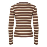 PIECES Pieces dam långärmad tee PCMAY LS Tee Morel