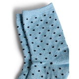 PIECES Pieces dam strumpor PCSEBBY Socks Chambray Blue MINI DOTS IN MARITIME