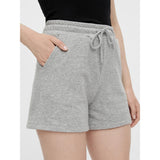 PIECES Pieces dam sweatshorts PCCHILLI SUMMER Shorts Light Grey Melange