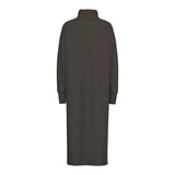 PIECES Pieces damstickad klänning PCMALOU Dress Hot Fudge