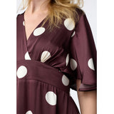 Sisters Point SISTERS POINT dam klänning GISELA Dress Deep Bordeaux Dot