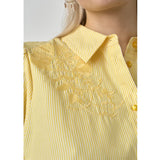 Sisters Point SISTERS POINT dam skjorta ISOLA Shirt Yellow Stripe