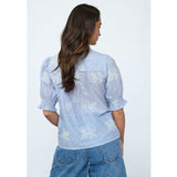 Sisters Point SISTERS POINT dam t-shirt ISOLA T-shirt Blue Stripes