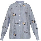 Sisters Point SISTERS POINT dame skjorta ENOLA Shirt Navy Emb