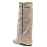 SHOES Sof Dam folded boots 9501A Shoes Beige