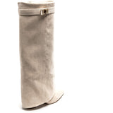 SHOES Sof Dam folded boots 9501A Shoes Beige
