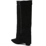 SHOES Sof Dam folded boots 9501A Shoes Black