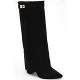 SHOES Sof Dam folded boots 9501A Shoes Black