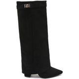 SHOES Sof Dam folded boots 9501A Shoes Black