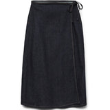 Vero Moda VERO MODA DAM NEDERDEL AWBELLA Skirt Dark Denim RINSE