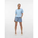 Vero Moda VERO MODA DAM SHORTS VMTESS Shorts Light Blue Denim