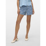 Vero Moda VERO MODA DAM SHORTS VMTESS Shorts Light Blue Denim