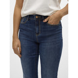 Vero Moda VERO MODA Dam Jeans VMFlash Jeans Dark Blue Denim