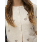 Vero Moda VERO MODA Dam Kofta VMDoffy Cardigan Birch W. MOON ROCK HEARTS