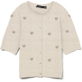 Vero Moda VERO MODA Dam Kofta VMDoffy Cardigan Birch W. MOON ROCK HEARTS