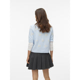 Vero Moda VERO MODA Dam Kofta VMDoffy Cardigan Cashmere Blue W. WHITE CHERRIES