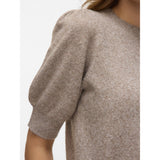 Vero Moda VERO MODA Dam Pullover VMDoffy Knit Moon Rock MELANGE