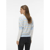 Vero Moda VERO MODA Dam Pullover VMDoffy Knit Cashmere Blue BIRCH