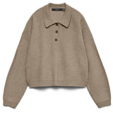 Vero Moda VERO MODA Dam Pullover VMExciting Pullover Silver Mink Melange