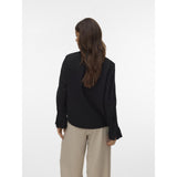 Vero Moda VERO MODA Dam Skjorta VMPlissi Shirt Black