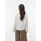 Vero Moda VERO MODA Dam Skjorta VMPlissi Shirt Snow white