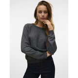 Vero Moda VERO MODA Dam Tröja VMDoffyshine Blouse Asphalt Silver Lurex