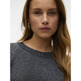 Vero Moda VERO MODA Dam Tröja VMDoffyshine Blouse Asphalt Silver Lurex