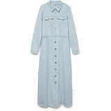 Vero Moda VERO MODA dam klänning VMMOLLY Dress Light Blue Denim