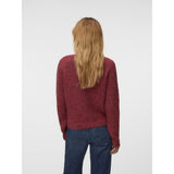 Vero Moda VERO MODA dam pullover VMNOVAH Pullover Windsor Wine MELANGE
