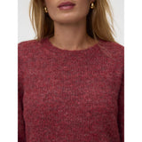 Vero Moda VERO MODA dam pullover VMNOVAH Pullover Windsor Wine MELANGE