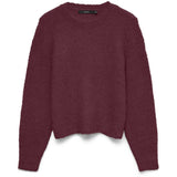 Vero Moda VERO MODA dam pullover VMNOVAH Pullover Windsor Wine MELANGE