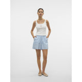 Vero Moda VERO MODA dam shorts VMCHARLOTTE Shorts Airy Blue Stripes Cloud dancer/twill