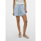 Vero Moda VERO MODA dam shorts VMCHARLOTTE Shorts Airy Blue Stripes Cloud dancer/twill