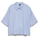 Vero Moda VERO MODA dam skjorta VMLINN Shirt Cornflower Blue LIVA Navy Blazer