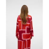 Vero Moda VERO MODA dam skjorta VMREBA Shirt Fiery Red Silba