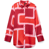 Vero Moda VERO MODA dam skjorta VMREBA Shirt Fiery Red Silba