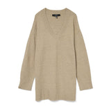 Vero Moda VERO MODA dam stickad tröja VMESTI Knit Silver Mink Melange