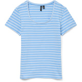 Vero Moda VERO MODA dam t-shirt VMLOTTE T-shirt Azure Blue Stripes AIRY BLUE