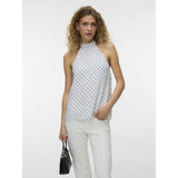Vero Moda VERO MODA dam topp VMWILLOW Top Snow White Black Dots
