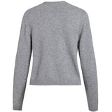 VILA VILA DAM KORTKOFTA VIRIL LÅNGÄRMAD STICKAD KOFTA-NOOS Cardigan Medium grey melange