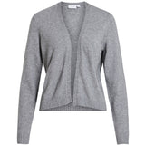 VILA VILA DAM KORTKOFTA VIRIL LÅNGÄRMAD STICKAD KOFTA-NOOS Cardigan Medium grey melange