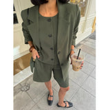 VILA VILA DAM SHORTS VICULDA Shorts Deep Depths