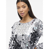 VILA VILA Dam Klänning VICHAYA Dress Silver