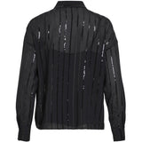 VILA VILA Dam Skjorta VIVilovana Shirt Black Beauty BLACK SEQUINS