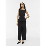 VILA VILA dam byxor VIMASTRIBA Pant Black Beauty PINSTRIPE